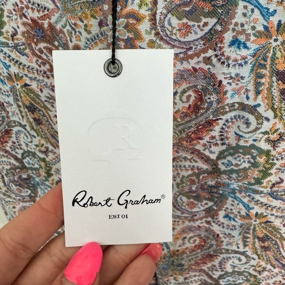 Robert Graham Paisley Pants Size 4 NWT - Picture 5 of 16